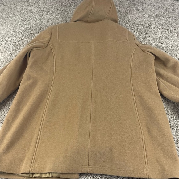 L.L.Bean Wool Duffel Coat 3X Hooded Toggle Italy Bellandi Quilted Thinsulate NWT - Picture 13 of 13